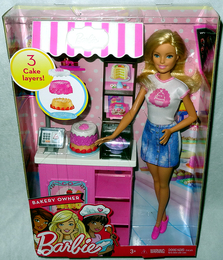 Barbie Doll Bakery Owner Playset MIB 