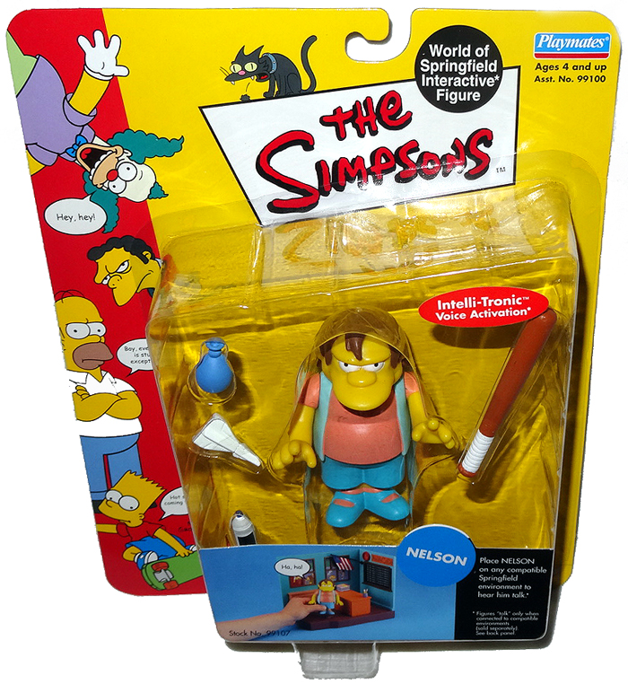 Simpsons Bully Nelson Muntz Figure WOS MOC Series 3 Toy  