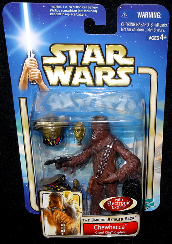 Chewbacca Cloud City Action Figure for sale online Hasbro Star Wars Episode II Attack Of The Clones